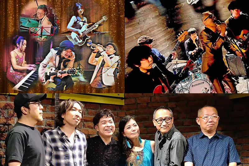 The Boogie Rockets、 The Souleels、 Rosebud RIE & Blues Blood