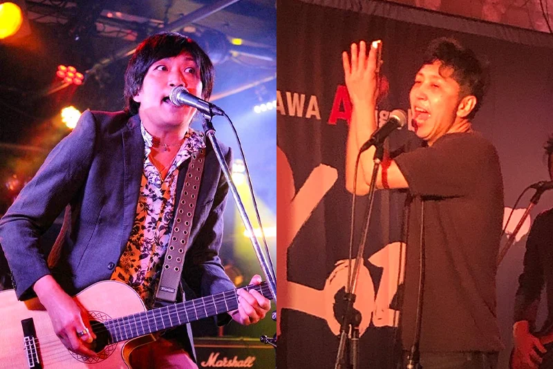 ゴーゴー木村（gt/vo） ゴーゴームラヤマ（hmca/vo）