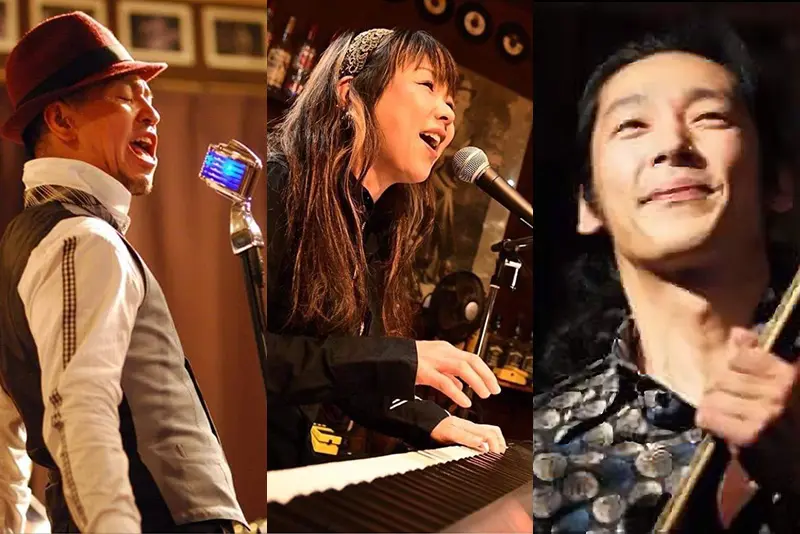 Isa Jamming（vo） 和田八美（pf） 篠原裕（gt）