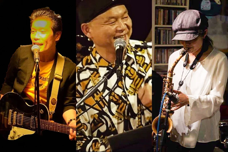 Fun-Ken with M ［Trio］ファンキー松田（vo）Kenmi Chank（G）南あやこ（Sax）