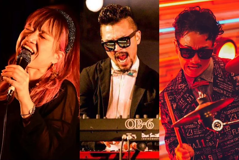 Risaco（Vo） 坂野雄亮（key） ニーチェ池田（perc）+