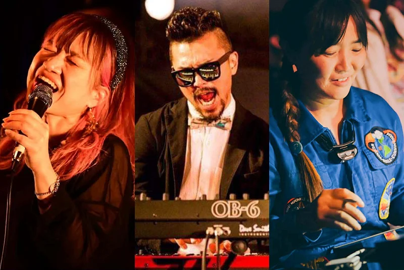 Risaco（Vo） 坂野雄亮（key） 松井智恵美（デジタルライブペインティング）