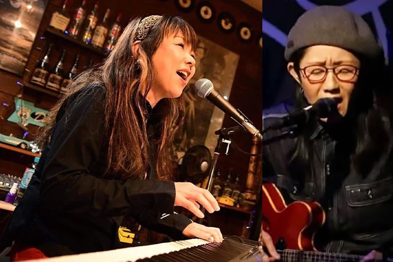 和田八美（pf/vo） ［Guest］ 小野アイカ（gt/vo）